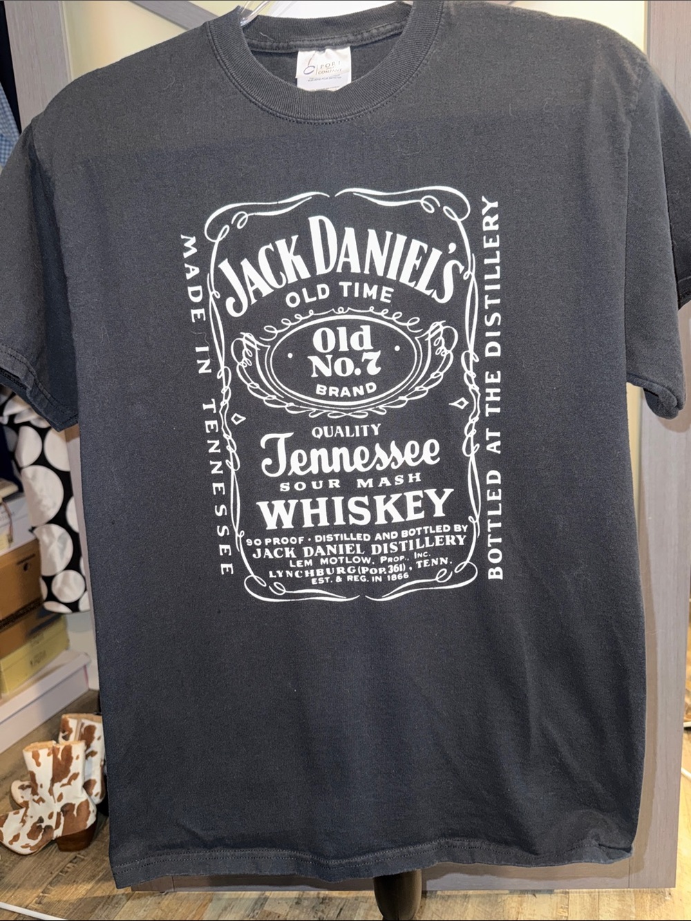 Jack Daniel’s Old No 7 Tennessee Whiskey Graphic T Shirt Black